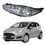 Farol Ford New Fiesta 2014 Até 2019 Máscara Cromada Lado Esquerdo Motorista