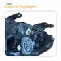 Farol Principal Ford Ranger 2012 Até 2016 Máscara Cromada Pisca Âmbar Com Motor Lado Direito Passageiro