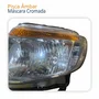 Farol Principal Ford Ranger 2012 Até 2016 Máscara Cromada Pisca Âmbar Com Motor Lado Esquerdo Motorista