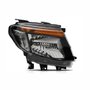 Farol Ford Ranger 2013 Até 2016 Máscara Negra Lado Direito Passageiro