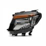 Farol Dianteiro Ford Ranger 2012 2013 2014 2015 2016 Máscara Negra Lado Esquerdo Motorista