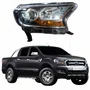 Farol Ford Ranger 2017 Até 2023 Máscara Negra Com Projetor Lado Direito Passageiro