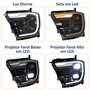 Farol Ford Ranger Raptor 2024 2025 Full Led Com Projetor Com Reator Lado Esquerdo Motorista