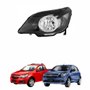 Farol Gm Agile 2009 Até 2012 Montana 2012 Até 2021 Mascara Negra Lado Esquerdo Motorista