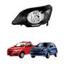 Farol Gm Agile 2009 Até 2012 Montana 2012 Até 2021 Mascara Negra Lado Esquerdo Motorista