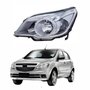 Farol Gm Agile 2009 Até 2013 Máscara Cromada Lado Esquerdo Motorista