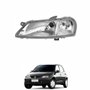 Farol Gm Celta 2000 Até 2006 Mascara Cromada Lado Esquerdo Motorista