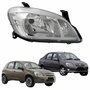 Farol Gm Celta 2006 Até 2016 Prisma 2007 Até 2012 Original Arteb Máscara Cromada Lado Direito Passageiro