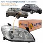 Farol Gm Celta 2006 Até 2016 Prisma 2007 Até 2012 Original Arteb Máscara Cromada Lado Direito Passageiro