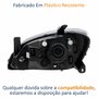 Farol Gm Celta 2006 Até 2016 Prisma 2007 Até 2012 Original Arteb Máscara Cromada Lado Direito Passageiro