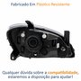 Farol Gm Celta 2006 Até 2016 Prisma 2007 Até 2012 Original Arteb Máscara Cromada Lado Esquerdo Motorista