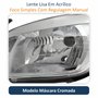 Farol Gm Celta 2006 Até 2016 Prisma 2007 Até 2012 Original Arteb Máscara Cromada Lado Esquerdo Motorista