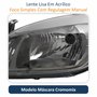 Farol Gm Celta 2006 Até 2016 Prisma 2007 Até 2012 Original Arteb Máscara Cromomix Lado Esquerdo Motorista