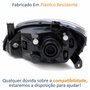 Farol Gm Celta 2006 Até 2016 Prisma 2007 Até 2012 Original Arteb Máscara Negra Lado Direito Passageiro
