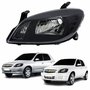 Farol Gm Celta 2006 Até 2016 Prisma 2007 Até 2012 Original Arteb Máscara Negra Lado Esquerdo Motorista