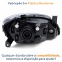 Farol Gm Celta 2006 Até 2016 Prisma 2007 Até 2012 Original Arteb Máscara Negra Lado Esquerdo Motorista