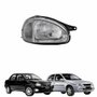 Farol Gm Corsa 1994 1995 1996 1997 1998 1999 Foco Simples Máscara Cromada Lado Direito Passageiro