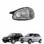 Farol Gm Corsa 1994 1995 1996 1997 1998 1999 Foco Simples Máscara Cromada Lado Esquerdo Motorista