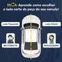Farol GM Corsa 2003 Até 2012 Montana 2003 Até 2010 Foco Duplo Máscara Negra Pisca Liso Lado Direito Passageiro