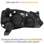Farol GM Corsa 2003 Até 2012 Montana 2003 Até 2010 Foco Duplo Máscara Negra Pisca Liso Liso Lado Esquerdo Motorista
