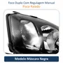 Farol Gm Corsa 2003 até 2012 Montana 2003 até 2010 Foco Duplo Máscara Negra Pisca Raiado Lado Direito Passageiro