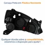 Farol Gm Corsa 2003 até 2012 Montana 2003 até 2010 Foco Duplo Máscara Negra Pisca Raiado Lado Esquerdo Motorista