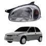 Farol Gm Corsa Hatch 1994 Até 1999 Original Arteb Lente Raiada Pisca Âmbar Lado Esquerdo Motorista