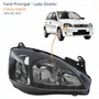 Farol GM Corsa Hatch 2003 Até 2012 Foco Duplo Máscara Negra Pisca Liso Lado Direito Passageiro