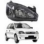 Farol GM Corsa Hatch 2003 Até 2012 Foco Duplo Máscara Negra Pisca Liso Lado Direito Passageiro
