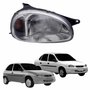 Farol Gm Corsa Hatch Sedan 1994 Até 1999 Original Arteb Lente Raiada Pisca Âmbar Lado Direito Passageiro