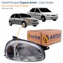 Farol Gm Corsa Hatch Sedan 1994 Até 1999 Original Arteb Lente Raiada Pisca Âmbar Lado Direito Passageiro
