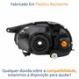 Farol Gm Corsa Hatch Sedan 1994 Até 1999 Original Arteb Lente Raiada Pisca Âmbar Lado Direito Passageiro