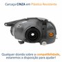 Farol GM Corsa Hatch Sedan 2000 Até 2010 Original Arteb Carcaça Cinza Lado Direito Passageiro