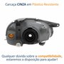 Farol GM Corsa Hatch Sedan 2000 Até 2010 Original Arteb Carcaça Cinza Lado Esquerdo Motorista