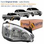 Farol GM Corsa Hatch Sedan 2003 Até 2012 Montana 2003 Até 2010 Original Arteb Lado Direito Passageiro