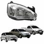 Farol Principal Gm Corsa 2003 Até 2012 Montana 2003 Até 2010 Pisca Raiado Máscara Cromada Lado Direito Passageiro