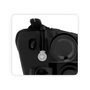 Farol GM Meriva 2003 2004 2005 2006 2007 2008 2009 2010 2011 2012 Foco Duplo Máscara Negra Lado Esquerdo Motorista