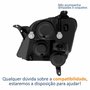 Farol Principal Gm Meriva 2003 Até 2012 Foco Duplo Máscara Cromada Lado Direito Passageiro