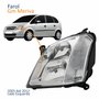Farol Principal Gm Meriva 2003 Até 2012 Foco Duplo Máscara Cromada Lado Esquerdo Motorista