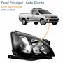 Farol Gm Montana 2003 até 2010 Foco Duplo Máscara Negra Pisca Raiado Lado Direito Passageiro