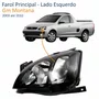 Farol Gm Montana 2003 até 2010 Foco Duplo Máscara Negra Pisca Raiado Lado Esquerdo Motorista