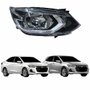 Farol Gm Onix Hatch Plus 2020 2021 2022 2023 Mascara Cromada Eletrico Lado Direito Passageiro