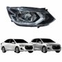 Farol Gm Onix Hatch Plus 2020 2021 2022 2023 Mascara Cromada Lado Direito Passageiro