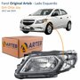 Farol Gm Onix Joy 2017 até 2019 Original Arteb Fumê Lado Esquerdo Motorista