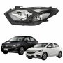 Farol Principal Gm Onix Prisma 2017 2018 2019 Máscara Negra Lado Esquerdo Motorista