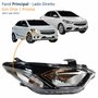 Farol Gm Onix Prisma 2017 Até 2019 Com LED Lado Direito Passageiro