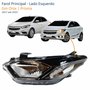 Farol Gm Onix Prisma 2017 Até 2019 Com LED Lado Esquerdo Motorista