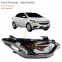 Farol Gm Prisma 2017 Até 2019 Com LED Lado Direito Passageiro