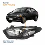 Farol Gm Prisma 2017 Até 2020 Máscara Negra Lado Esquerdo Motorista