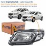 Farol Gm Prisma Onix 2013 até 2016 Prisma Joy Onix Joy 2017 até 2019 Original Arteb Fumê Lado Esquerdo Motorista